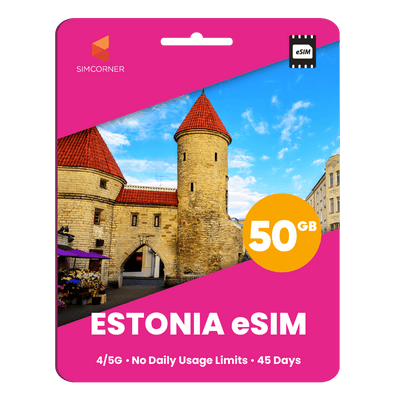 Estonia eSIM: 50GB - 45 Days