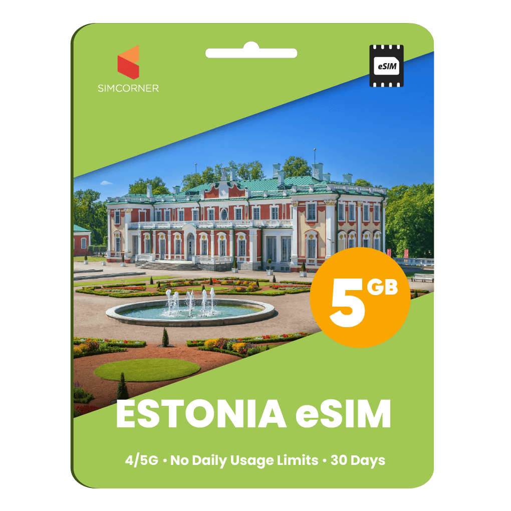 Estonia eSIM: 5GB - 30 Days