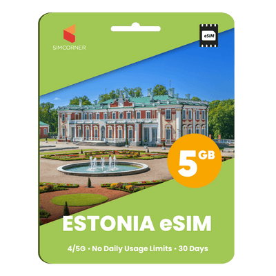 Estonia eSIM: 5GB - 30 Days