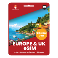 Thumbnail for [eSIM] Europe Unlimited Data