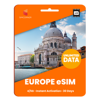 Thumbnail for [eSIM] Europe Unlimited Data