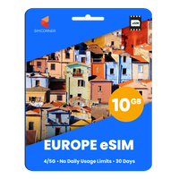 Thumbnail for eSIM Europe & UK (10GB) | SimCorner