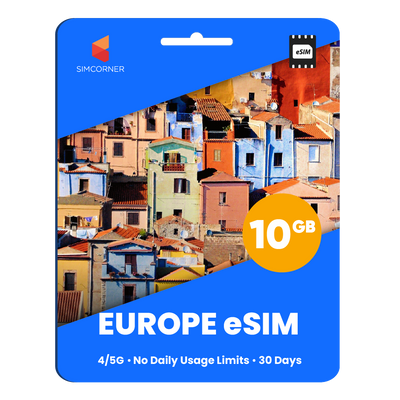 eSIM Europe & UK (10GB)