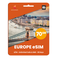 Thumbnail for [eSIM] Europe Orange (28 Days - 70GB) | SimCorner