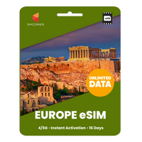 Thumbnail for [eSIM] Europe Unlimited Data