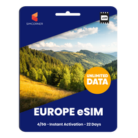 Thumbnail for [eSIM] Europe Unlimited Data