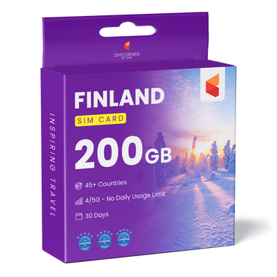 Finland Travel Sim Card 200GB