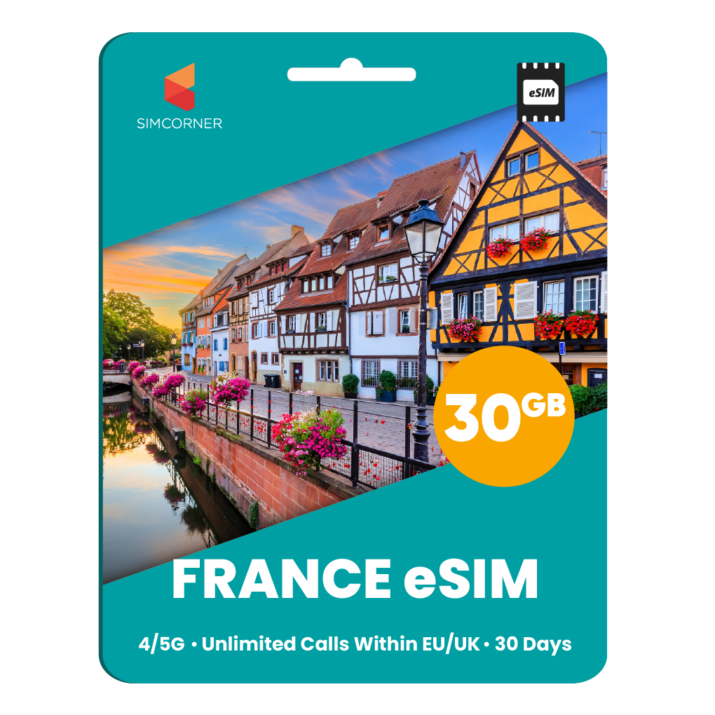 [eSIM] France eSim Card (30GB) - SimCorner 