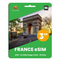 Thumbnail for France eSIM: 3GB - 30 Days - SimCorner