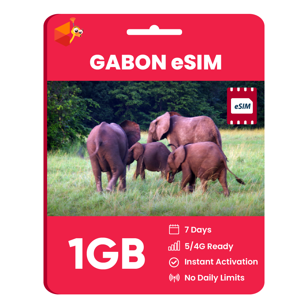 Gabon eSIM: 1GB - 7 Days