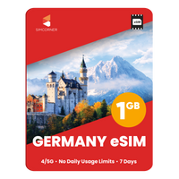 Thumbnail for Germany eSIM: 1GB - 7 Days - SimCorner