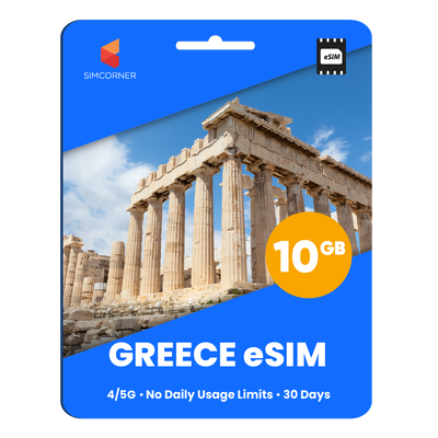 Greece eSIM: 10GB - 30 Days