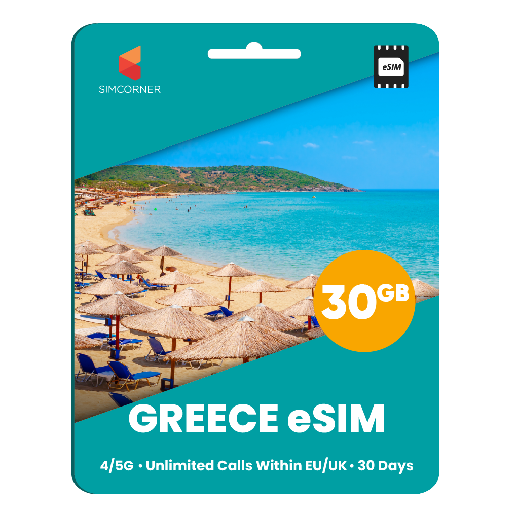 [eSIM] Greece eSim Card (30GB) - SimCorner