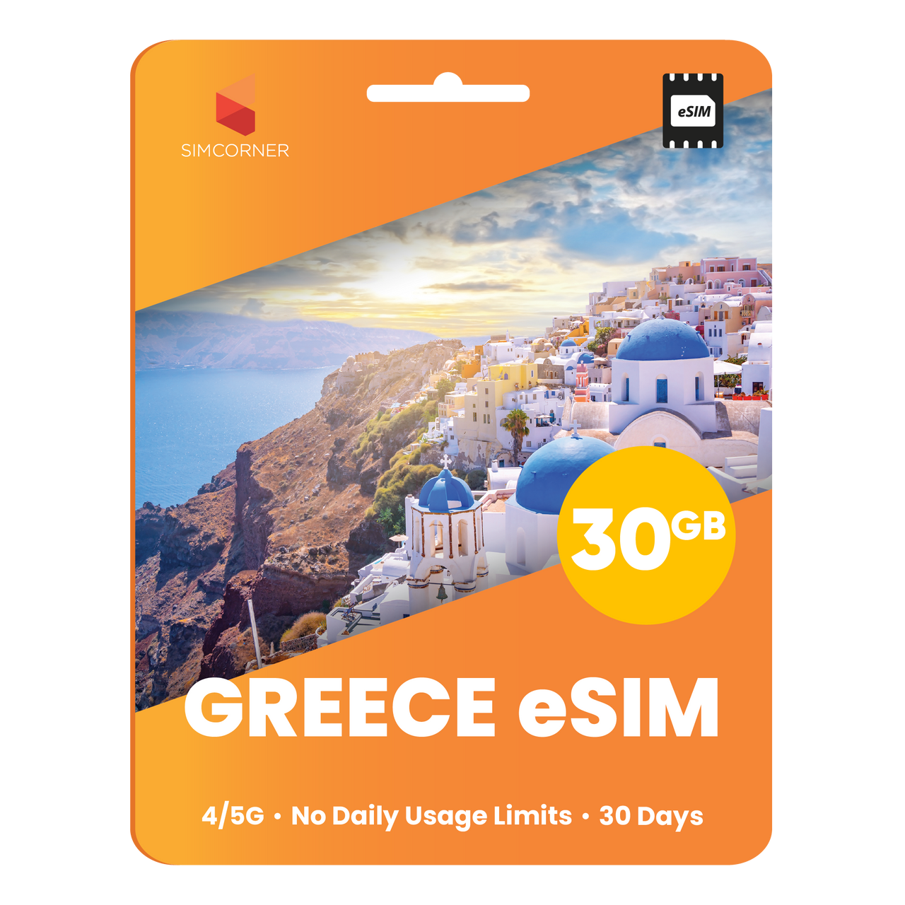 Greece eSIM: 30GB - 30 Days