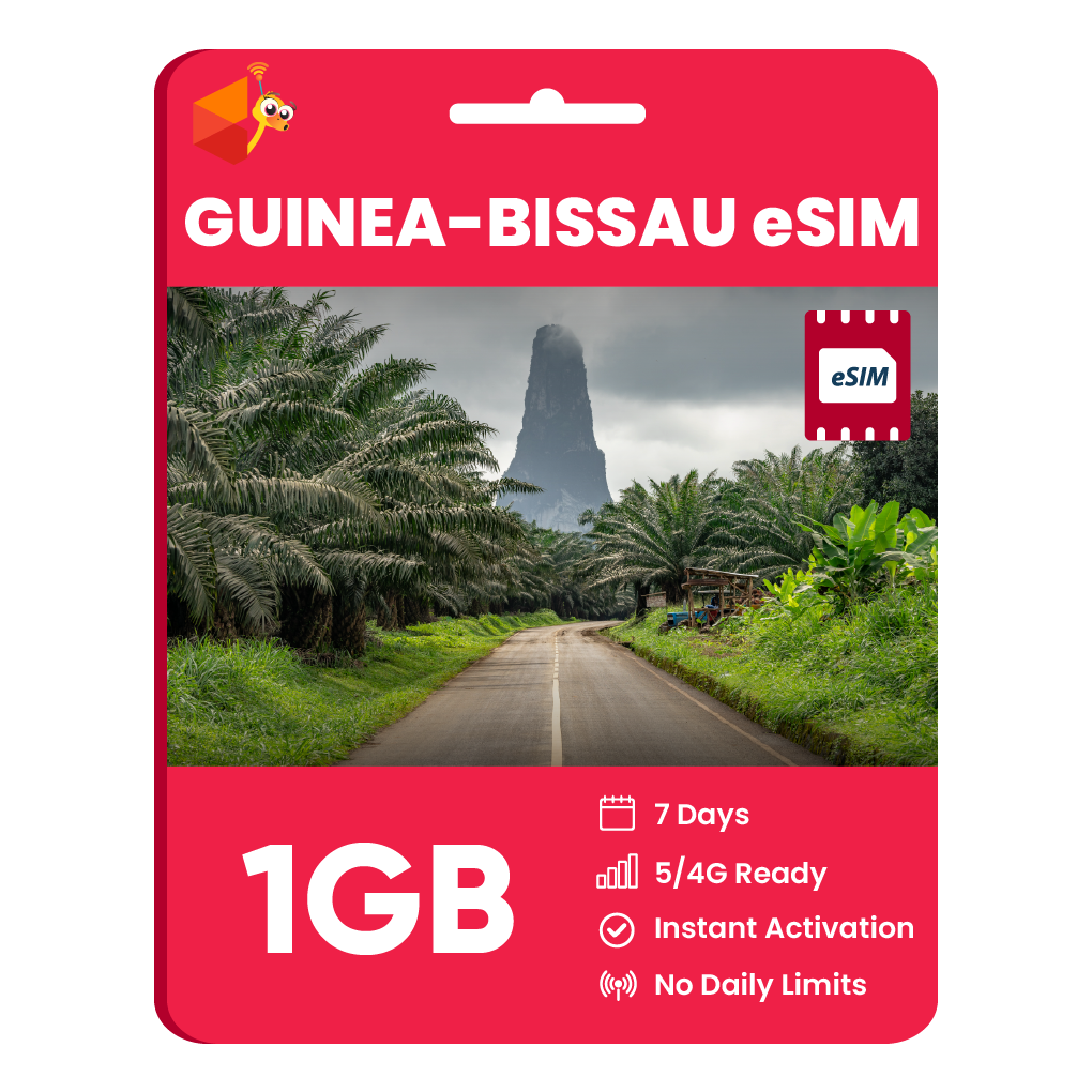Guinea-Bissau eSIM: 1GB - 7 Days