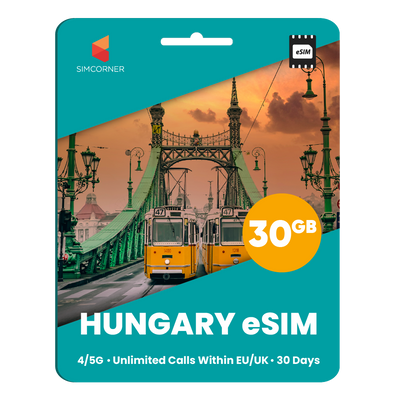 [eSIM] Hungary eSim Card (30GB)