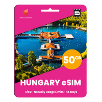 Thumbnail for Hungary eSIM: 50GB - 45 Days
-SimCorner