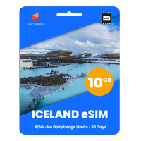 Thumbnail for Iceland eSIM: 10GB - 30 Days
-SimCorner