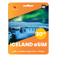 Thumbnail for Iceland eSIM: 30GB - 30 Days