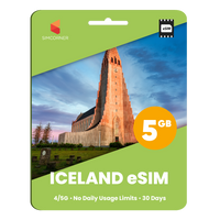 Thumbnail for Iceland eSIM: 5GB - 30 Days
-Sim Corner