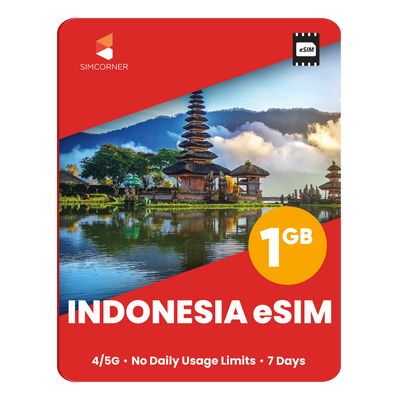 Indonesia eSIM: 1GB - 7 Days