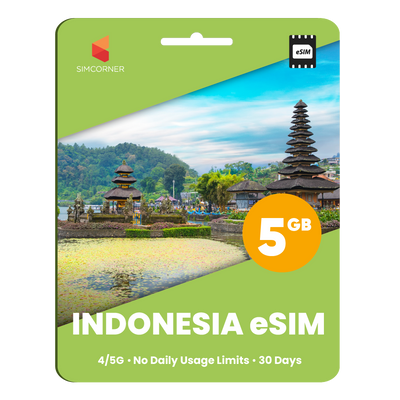 Indonesia eSIM: 5GB - 30 Days