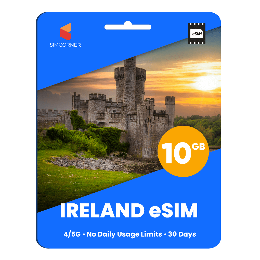 Ireland eSIM: 10GB - 30 Days