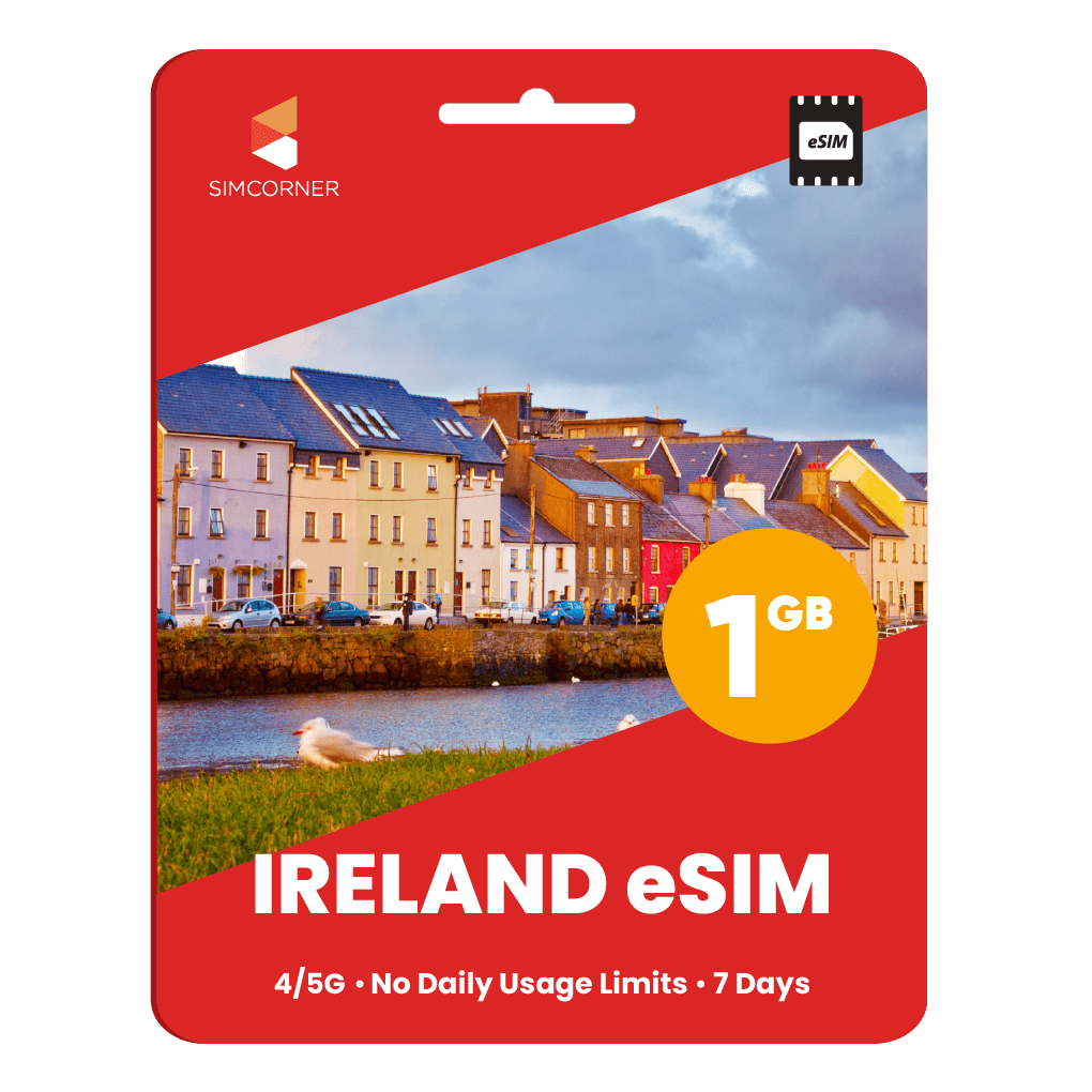 Ireland eSIM: 1GB - 7 Days