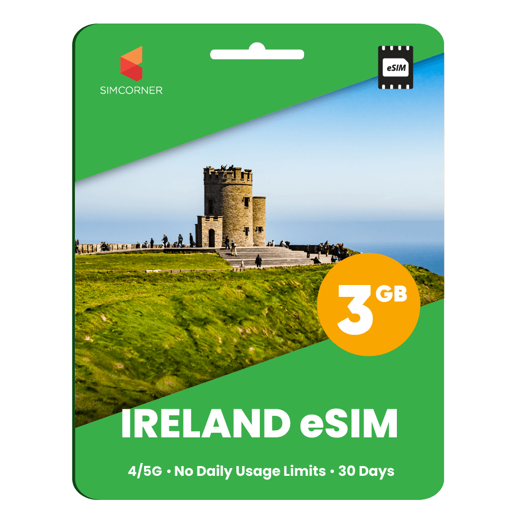 Ireland eSIM: 3GB - 30 Days