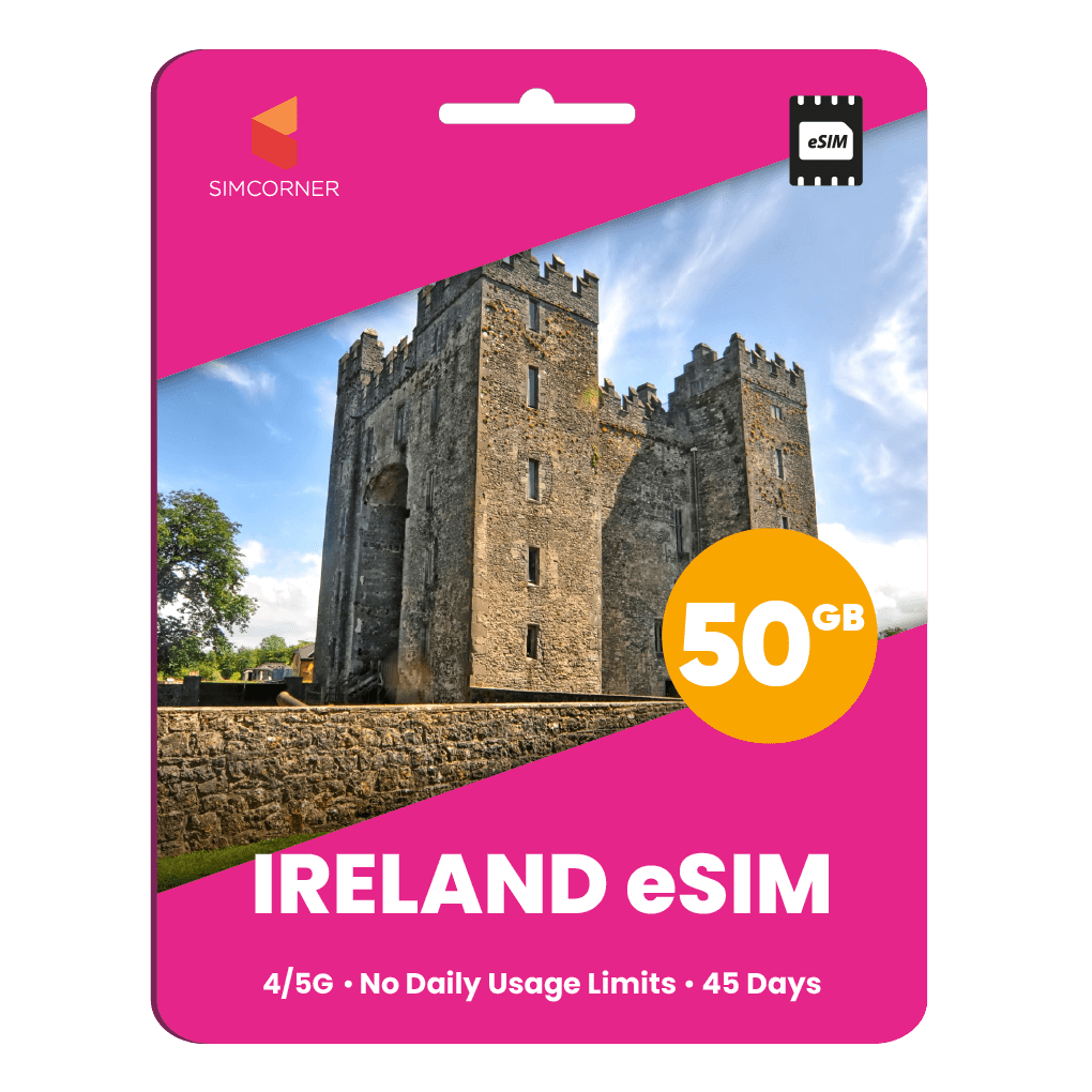 Ireland eSIM: 50GB - 45 Days