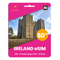 Thumbnail for Ireland eSIM: 50GB - 45 Days