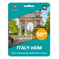 Thumbnail for [eSIM] Italy eSim Card (30GB)- SimCorner