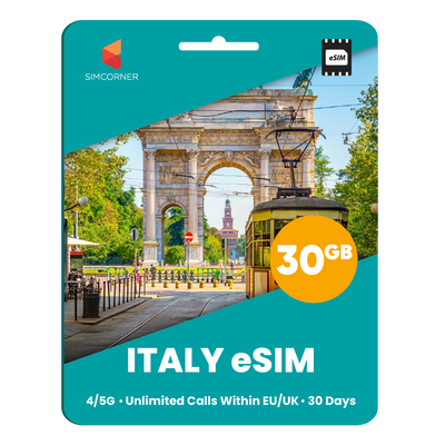 [eSIM] Italy eSim Card (30GB)