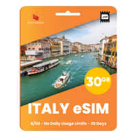 Thumbnail for Italy eSIM: 30GB - 30 Days