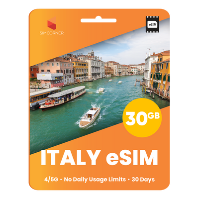 Italy eSIM: 30GB - 30 Days