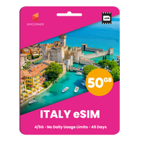 Thumbnail for Italy eSIM: 50GB - 45 Days