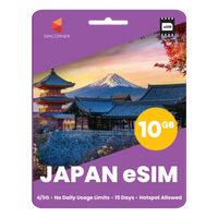 Thumbnail for [eSIM] Japan Data eSIM (10GB - 15 Days) | SimCorner