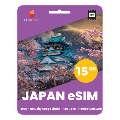 [eSIM] 15GB Japan Data eSIM (180 Days)