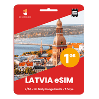 Thumbnail for Latvia eSIM: 1GB - 7 Days