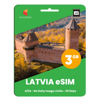 Thumbnail for Latvia eSIM: 3GB - 30 Days