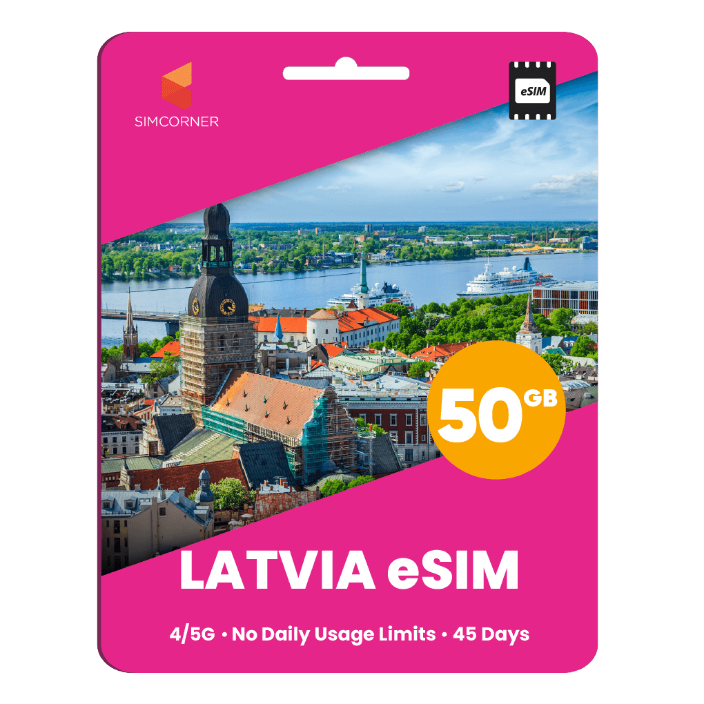 Latvia eSIM: 50GB - 45 Days