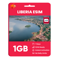 Thumbnail for Liberia eSIM: 1GB - 7 Days