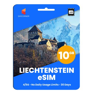 Liechtenstein eSIM: 10GB - 30 Days