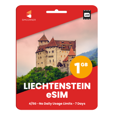 Liechtenstein eSIM: 1GB - 7 Days