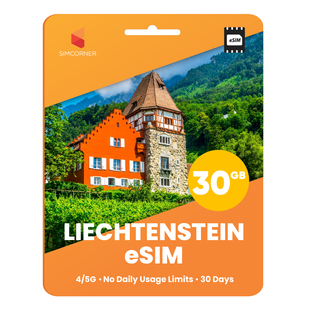 Liechtenstein eSIM: 30GB - 30 Days