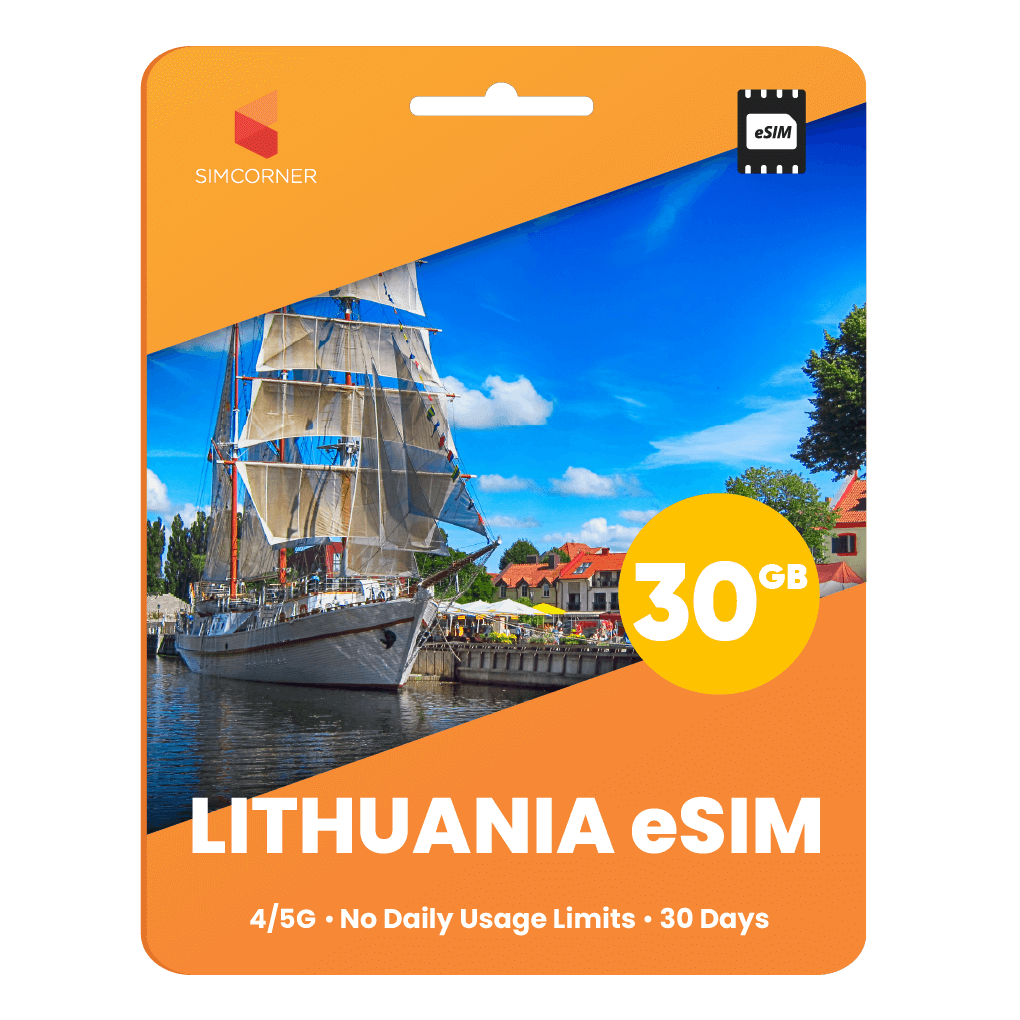 Lithuania eSIM: 30GB - 30 Days