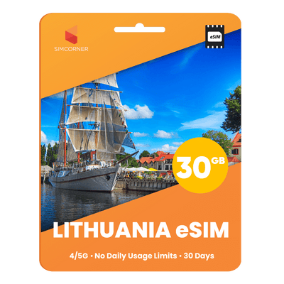 Lithuania eSIM: 30GB - 30 Days