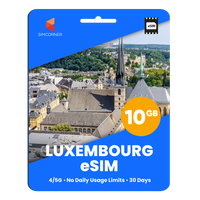 Thumbnail for Luxembourg eSIM: 10GB - 30 Days
-SimCorner