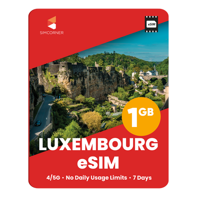 Luxembourg eSIM: 1GB - 7 Days