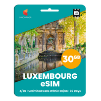 Thumbnail for [eSIM] Luxembourg eSim Card (30GB) - SimCorner